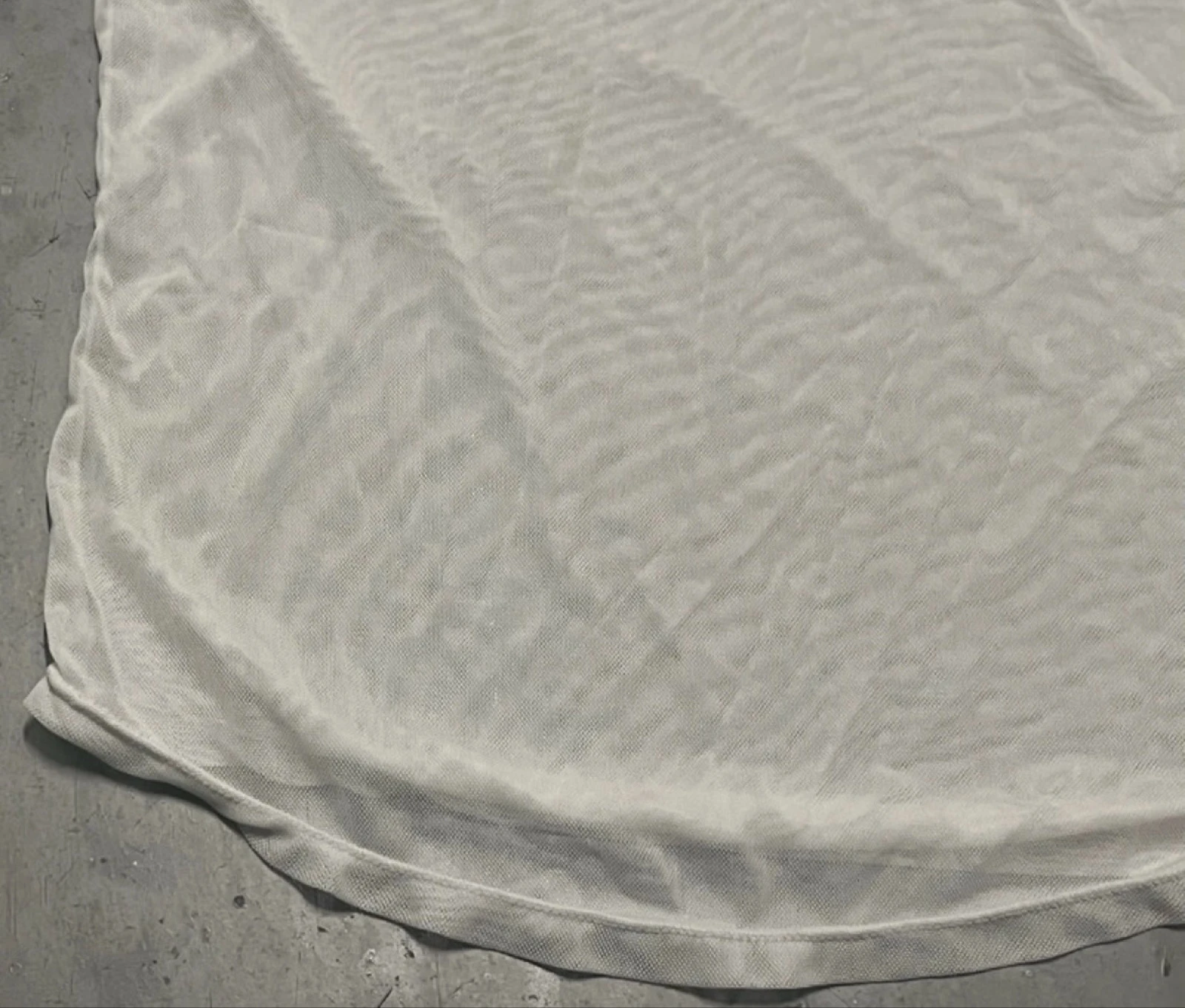 Camiseta de malha branca transparente – photo 8